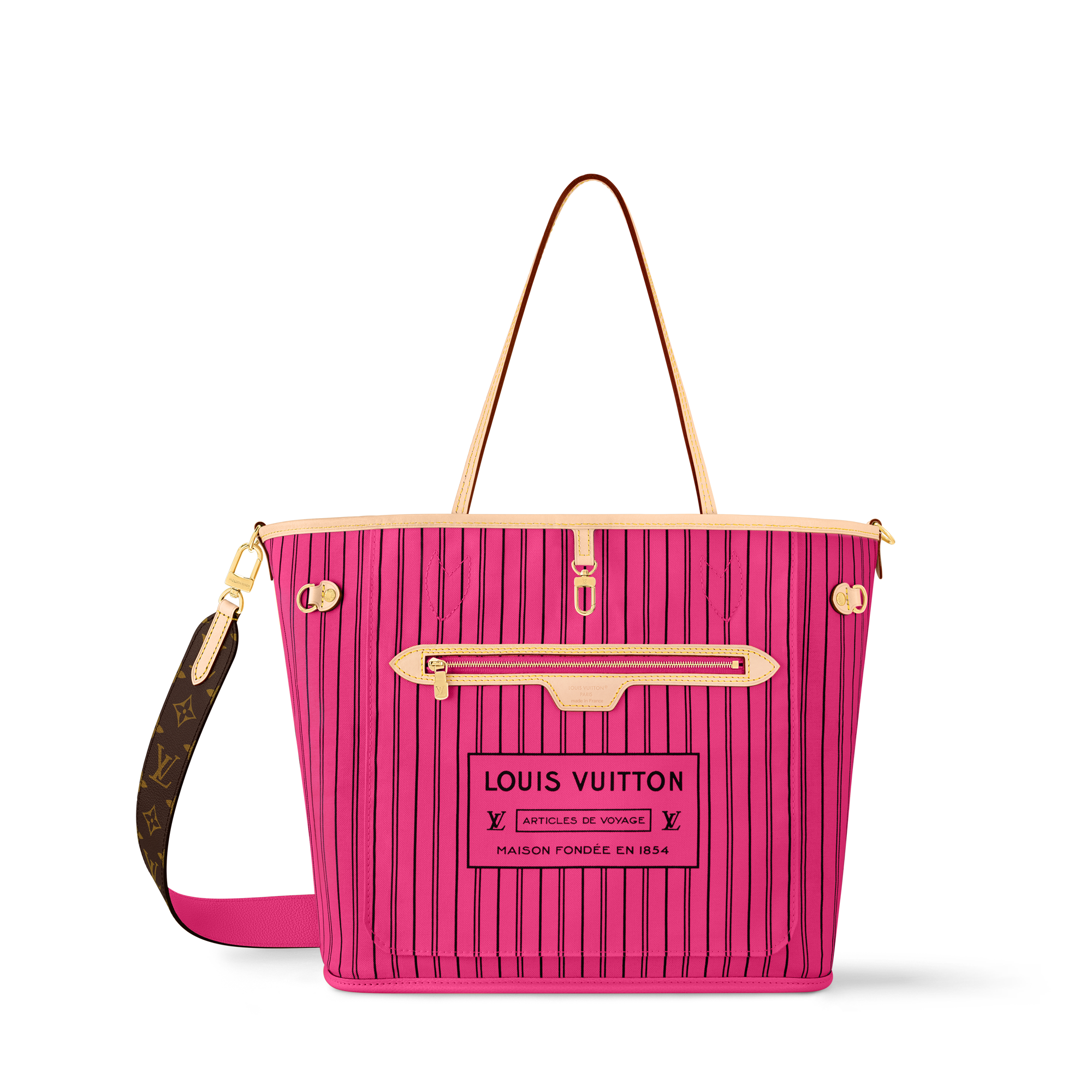 Neverfull Bandoulière Inside Out MM Monogram - Women Bags | Louis